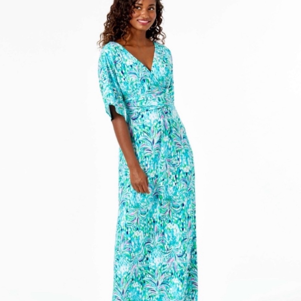 Lilly Pulitzer Parigi Maxi Dress - Emerald Isle Pineapple 🍍